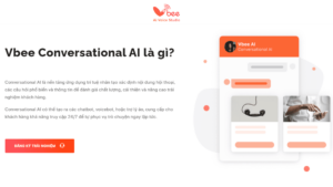 VBee Conversational AI là phần mềm hội thoại thông minh