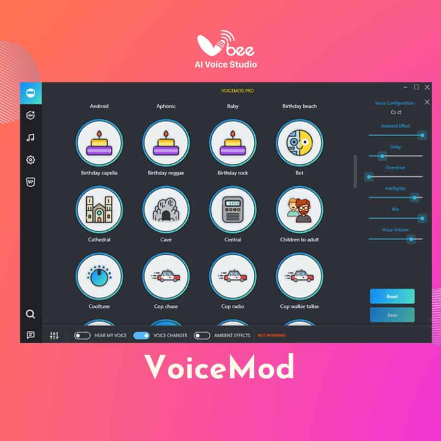 voice mod app chỉnh giọng