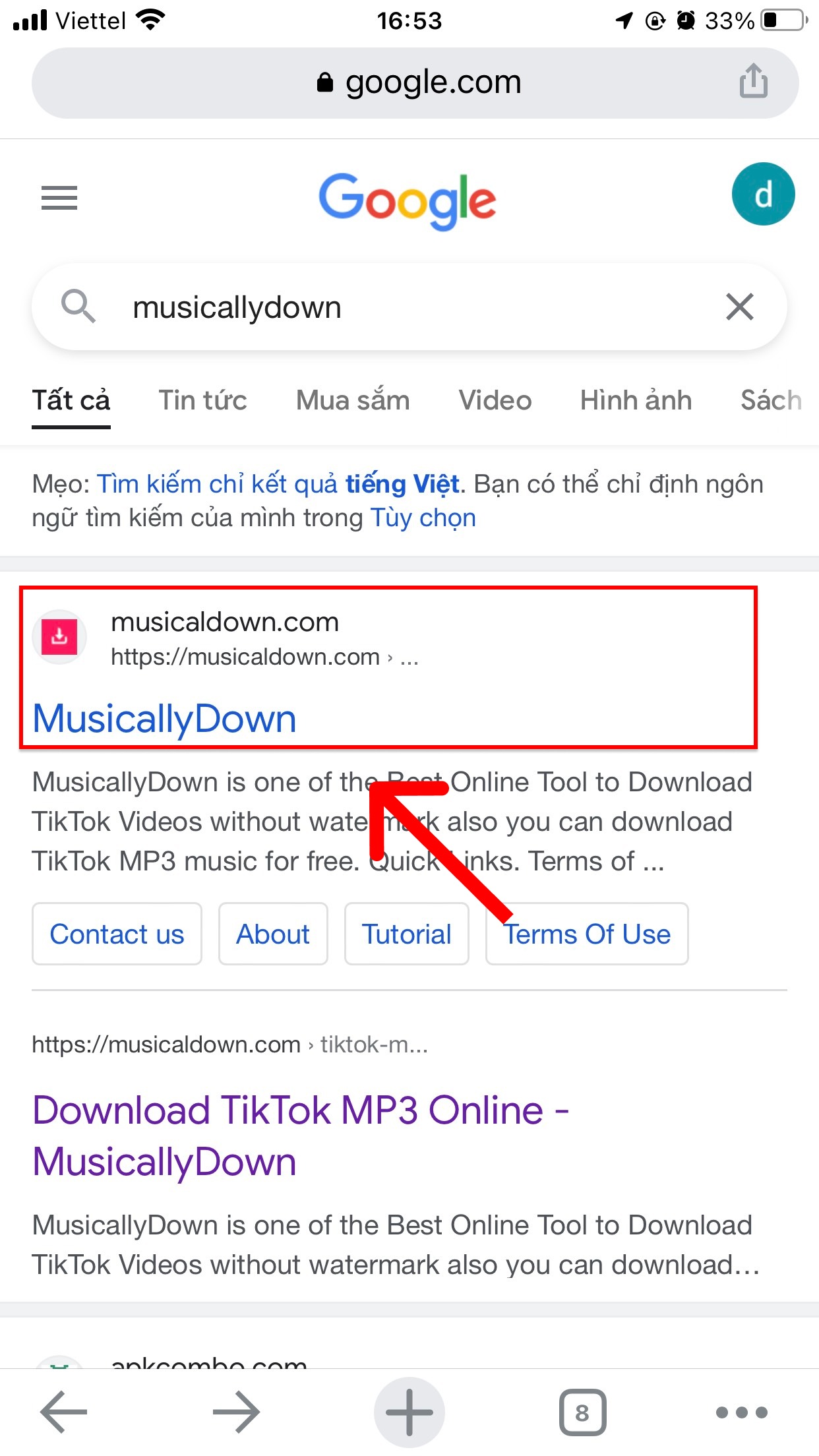 Tải video TikTok Trung Quốc bằng Musical Down
